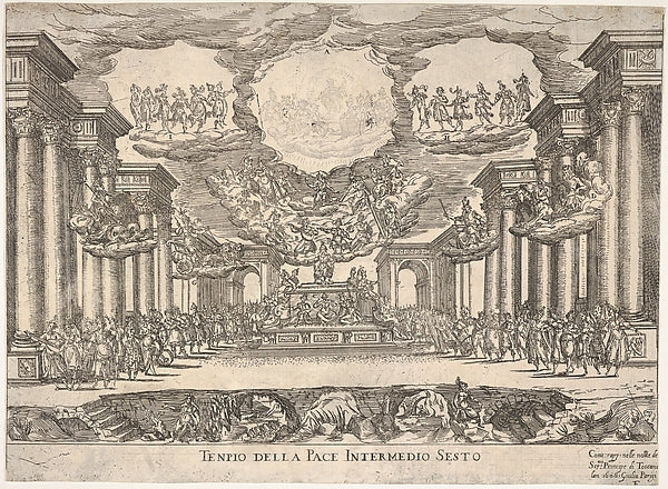 Sixth interlude -  temple of peace   from the series 'Seven Inte,  Poster Print Wall Art