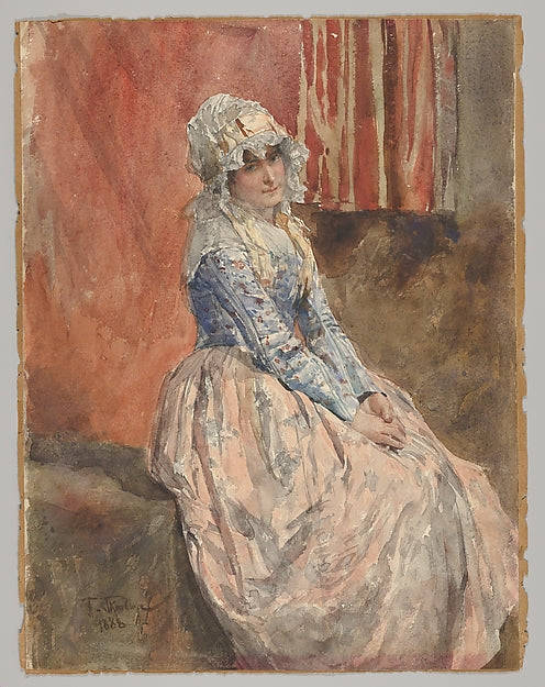 Franz Skarbina:A Seated Woman 1888-16x12"(A3) Poster