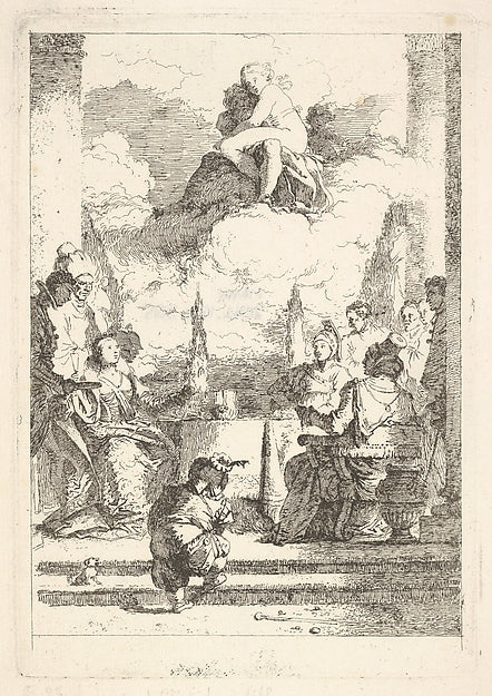 The Banquet of Anthony and Cleopatra c1764-Jean Honoré Fragona,  Poster Print Wall Art