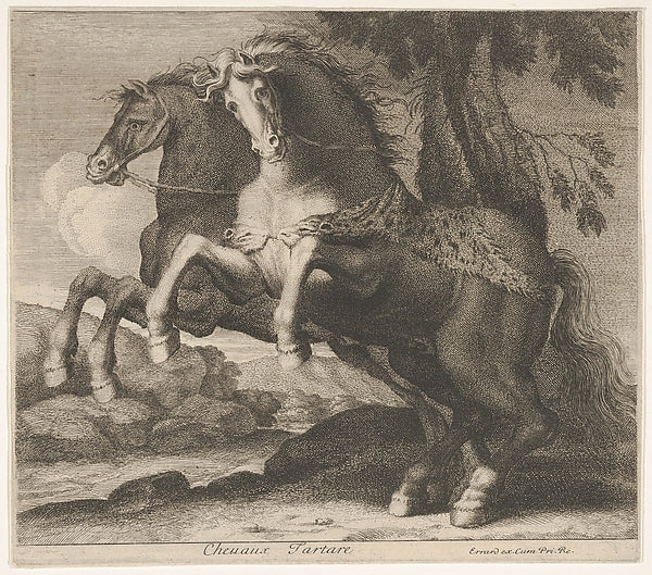 Chevaux Tartare-Charles Errard le fils ,  Poster Print Wall Art