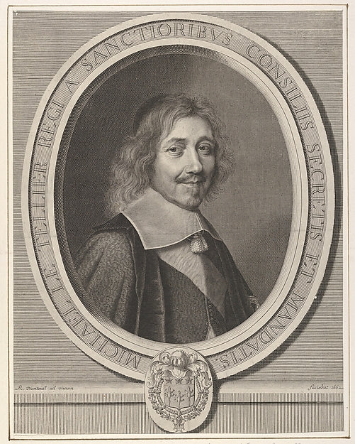 Le Chancelier Michel IV Le Tellier 1662-Robert Nanteuil, Poster Print