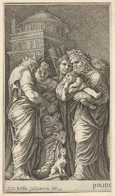 A Sacrifice 17th cent-Giovanni Francesco Venturini, After Giov,16x12"(A3)Poster