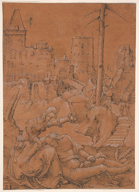 Samson and Delilah 1506-Albrecht Altdorfer,16x12"(A3) Poster