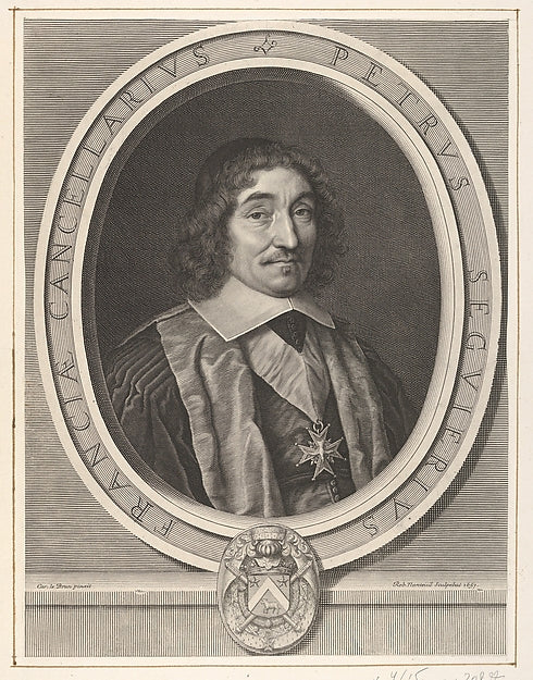Le chancelier Pierre Séguier 1657-Robert Nanteuil,After Charl, Poster Print