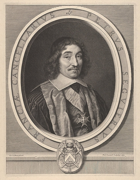 Robert Nanteuil , After Charles Le Brun:Chanceliere Pierre S-16x12"(A3) Poster