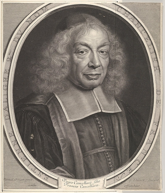 Etienne Dalligre  Chancelier de France 17th cent-Gérard Edelin,  Poster Print Wall Art