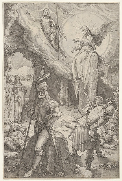 The Resurrection  from The Passion of Christ 1596-Hendrick Gol,  Poster Print Wall Art