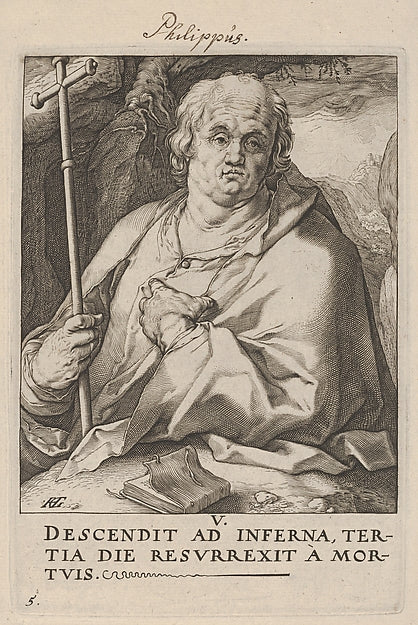 St. Philip  from Christ   the Apostles and St. Paul with the C,  Poster Print Wall Art