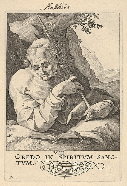 St. Matthew from Christ   the Apostles and St. Paul with the C,  Poster Print Wall Art