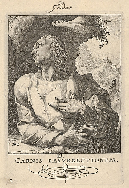 St. Jude Thaddeus  from Christ  the Apostles and St. Paul with,  Poster Print Wall Art