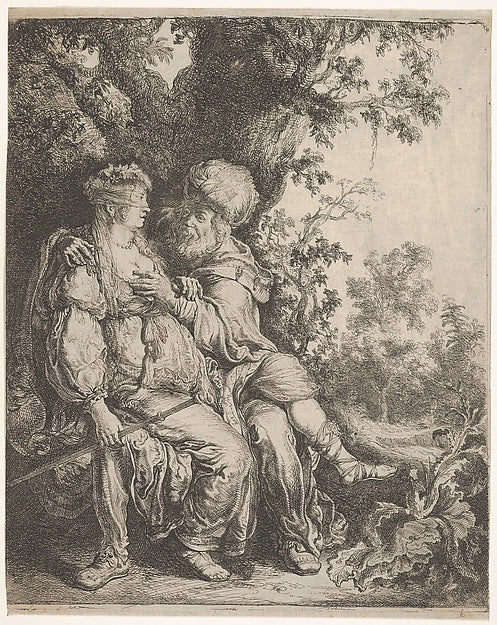 Judah and Tamar-Pieter Lastman ,  Poster Print Wall Art