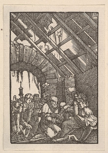 Albrecht Altdorfer:Adoration of the Magi from The Fall and S-16x12"(A3) Poster