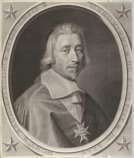 Hardouin de Beaumont de Péréfixe 1663-Robert Nanteuil,  Poster Print Wall Art