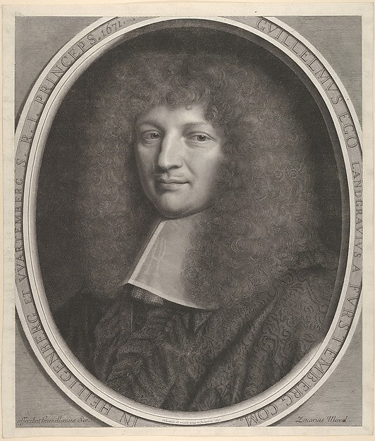 Guillame-Égon  Cardinal de Fürstenberg 1671-Robert Nanteuil ,16x12