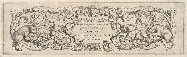 Polifilo Giancarli , Odoardo Fialetti :Disegni Varij di Poli-16x12"(A3) Poster