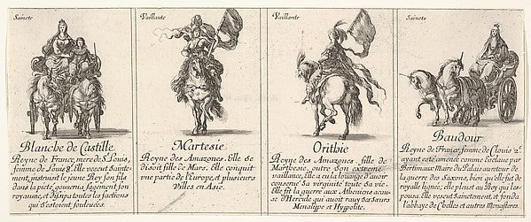 Stefano della Bella :Blanche de Castille Martesie Orithie an-16x12"(A3) Poster