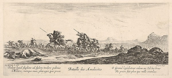 Stefano della Bella :Battle of the Amalekites  Amalekites on-16x12"(A3) Poster