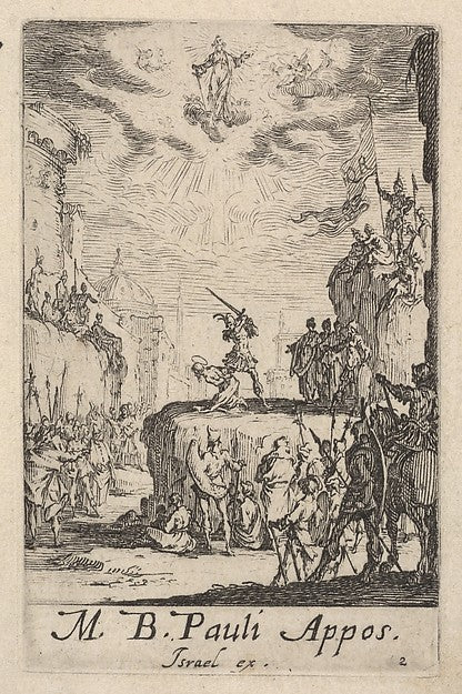 Jacques Callot :Martyrdom of Saint Paul from The Little Apos-16x12"(A3) Poster