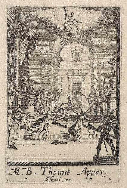 Jacques Callot :Martyrdom of Saint Thomas from the series 'T-16x12"(A3) Poster