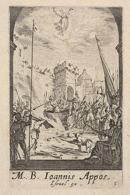 Jacques Callot :Martyrdom of Saint John the Evangelist from -16x12"(A3) Poster