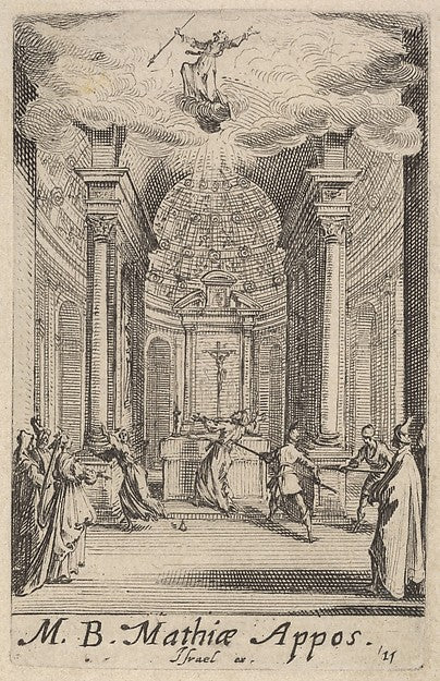Jacques Callot :Martyrdom of Saint Matthias from the series -16x12"(A3) Poster