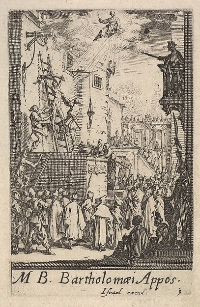Jacques Callot :Martyrdom of Saint Bartholomew from the seri-16x12"(A3) Poster