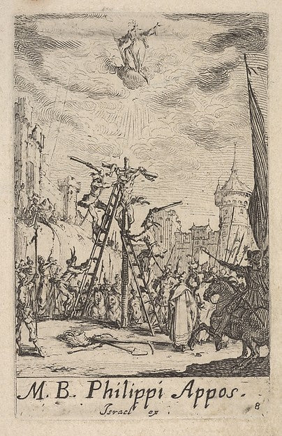 Jacques Callot :Martyrdom of Saint Philip from the series 'T-16x12"(A3) Poster