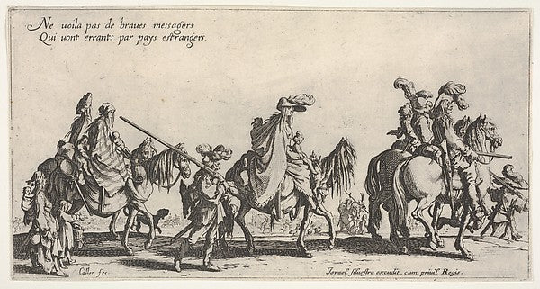 The Marching Gypsies   also called The Advance Guard  1621–31-,  Poster Print Wall Art