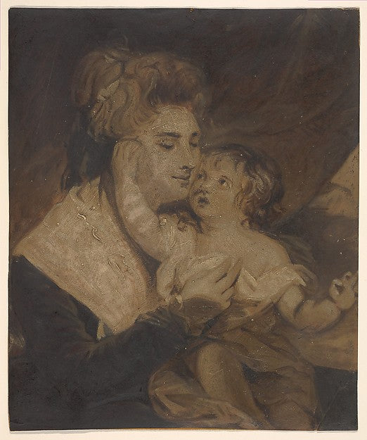 Lady Dashwood and Her Son c1785-Attributed to Charles Howard H,  Poster Print Wall Art