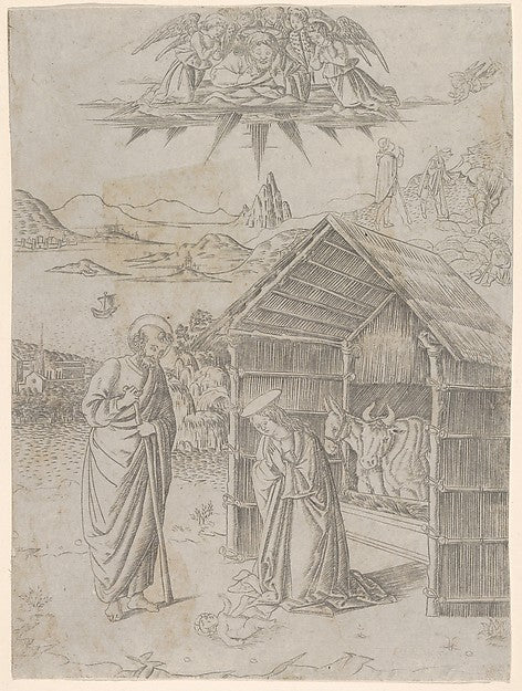The Nativity  from Life of the Virgin and Christ 1490–1500-Fra,16x12"(A3) Poster