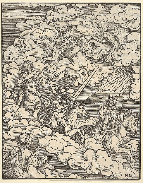 Hans Burgkmair:The Apocalyptic Riders from The Apocalypse 15-16x12"(A3) Poster