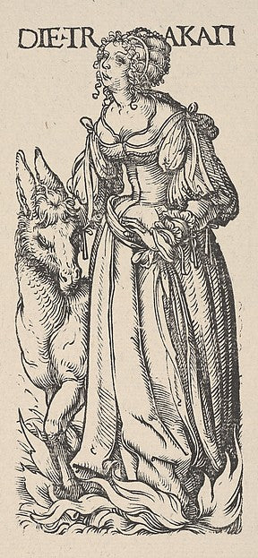 Hans Burgkmair:Sloth  from The Seven Vices in Holzschnitte a-16x12"(A3) Poster