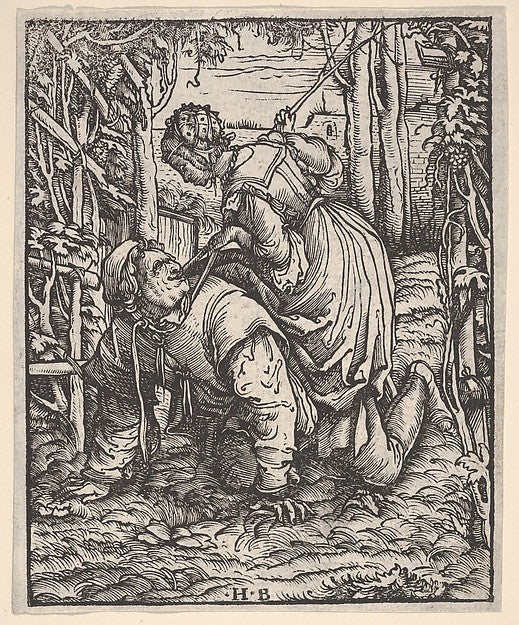 Hans Burgkmair:Aristotle and Phyllis -16x12"(A3) Poster