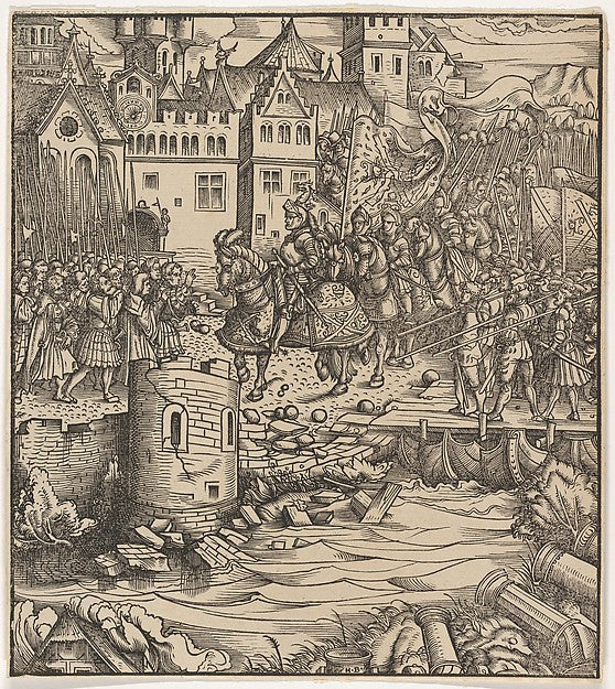 Hans Burgkmair:Entrance of the White King in Utrecht from De-16x12"(A3) Poster