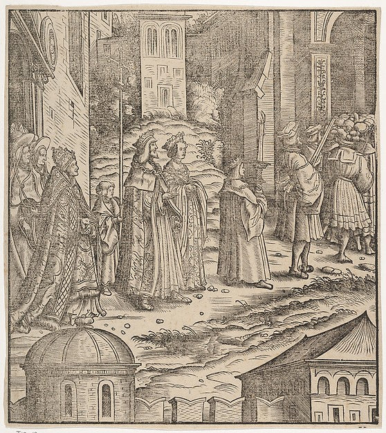Hans Burgkmair:Procession of the Married Emperor His Wife an-16x12"(A3) Poster