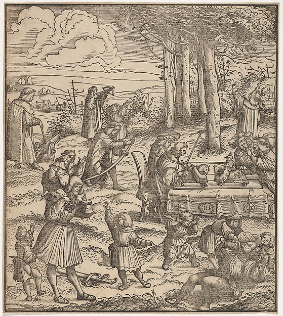 Hans Burgkmair:The White King as Child Playing with Other Ch-16x12"(A3) Poster