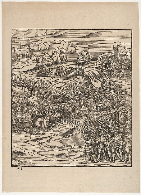 Hans Burgkmair:The Battle of the Spurs from Der Weisskunig p-16x12"(A3) Poster