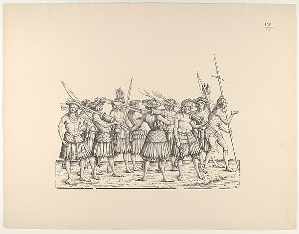 Hans Burgkmair:People from Calicut from The Triumphal Proces-16x12"(A3) Poster