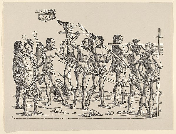 Hans Burgkmair:Left Side of King Cochin from Set of Exotic R-16x12"(A3) Poster