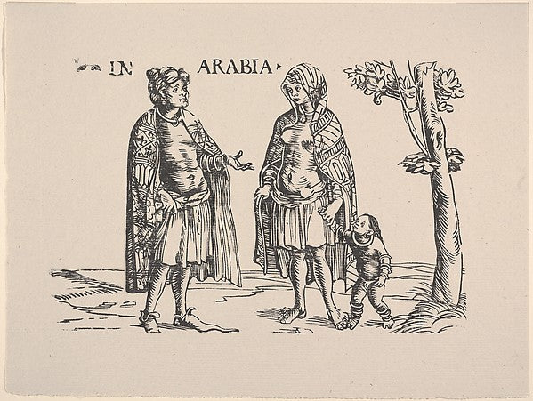 after Hans Burgkmair:Copy of Natives of Arabia from Set of E-16x12"(A3) Poster