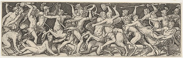 Plate VIII from Battles and Victories  n.d.-Étienne Delaune ,  Poster Print Wall Art
