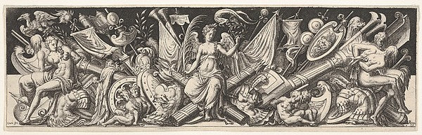 Plate from Battles and Victories  n.d.-Étienne Delaune ,  Poster Print Wall Art