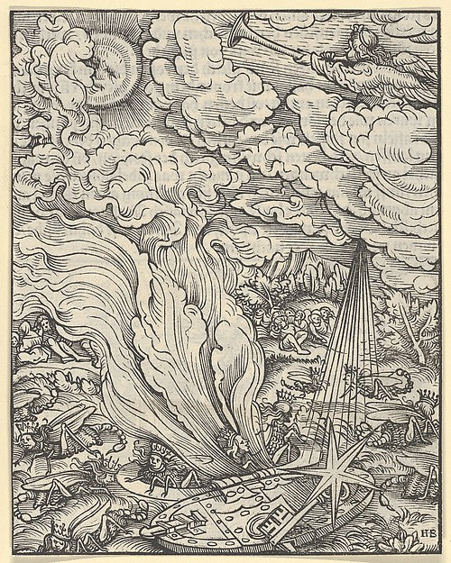 Hans Burgkmair:Recto of Sheet with Scene of The Fifth Trombo-16x12"(A3) Poster