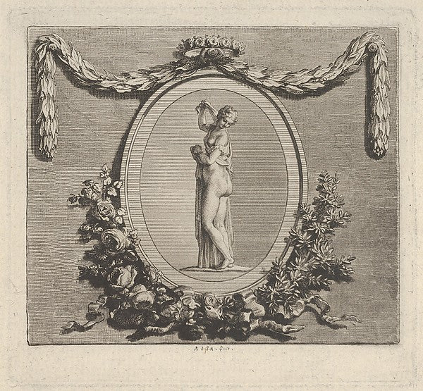 Augustin de Saint-Aubin:Cul-De-Lamp ad the End of the Volume-16x12"(A3) Poster