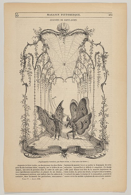 After Augustin de Saint-Aubin:Papillonneries humains Illustr-16x12"(A3) Poster