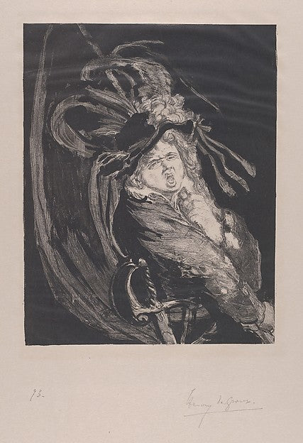 Henri de Groux - Standard Bearer 1893, Poster Print Wall Art