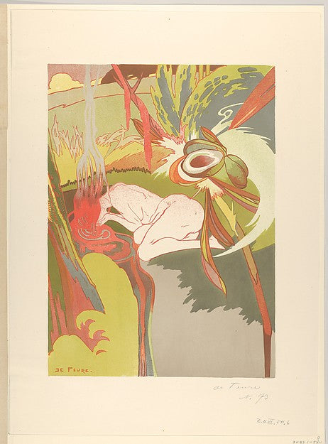 Georges de Feure - The Source of Evil  1894, Poster Print Wall Art