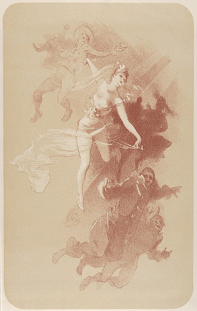 Jules Chéret - The Dance 1893, Poster Print Wall Art