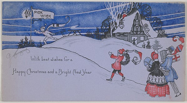 Anonymous - With best wishes for a Happy Christmas and a Brigh, Poster Print Wall Art