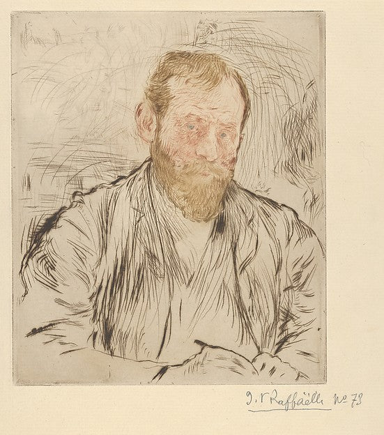 Jean-François Raffaëlli - Self-Portrait 1893, Poster Print Wall Art